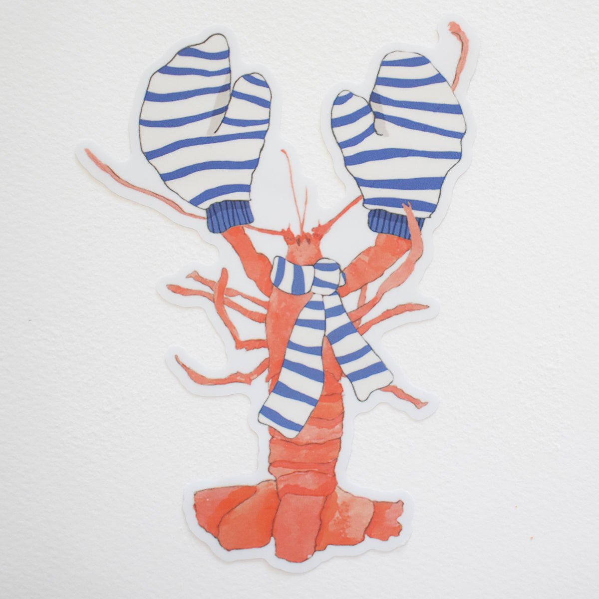 Cozy Lobster Sticker by Sara Fitz