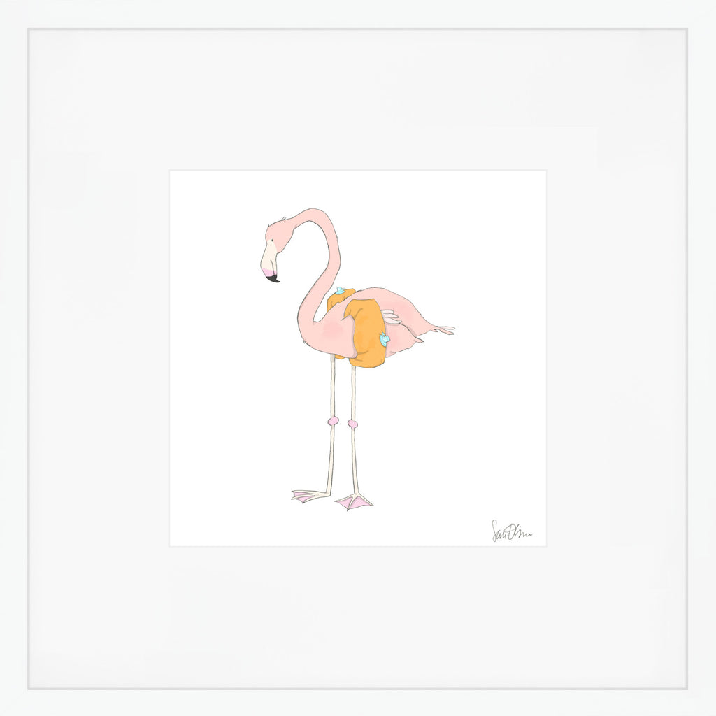 Flamingo Art Print by Sara Fitz