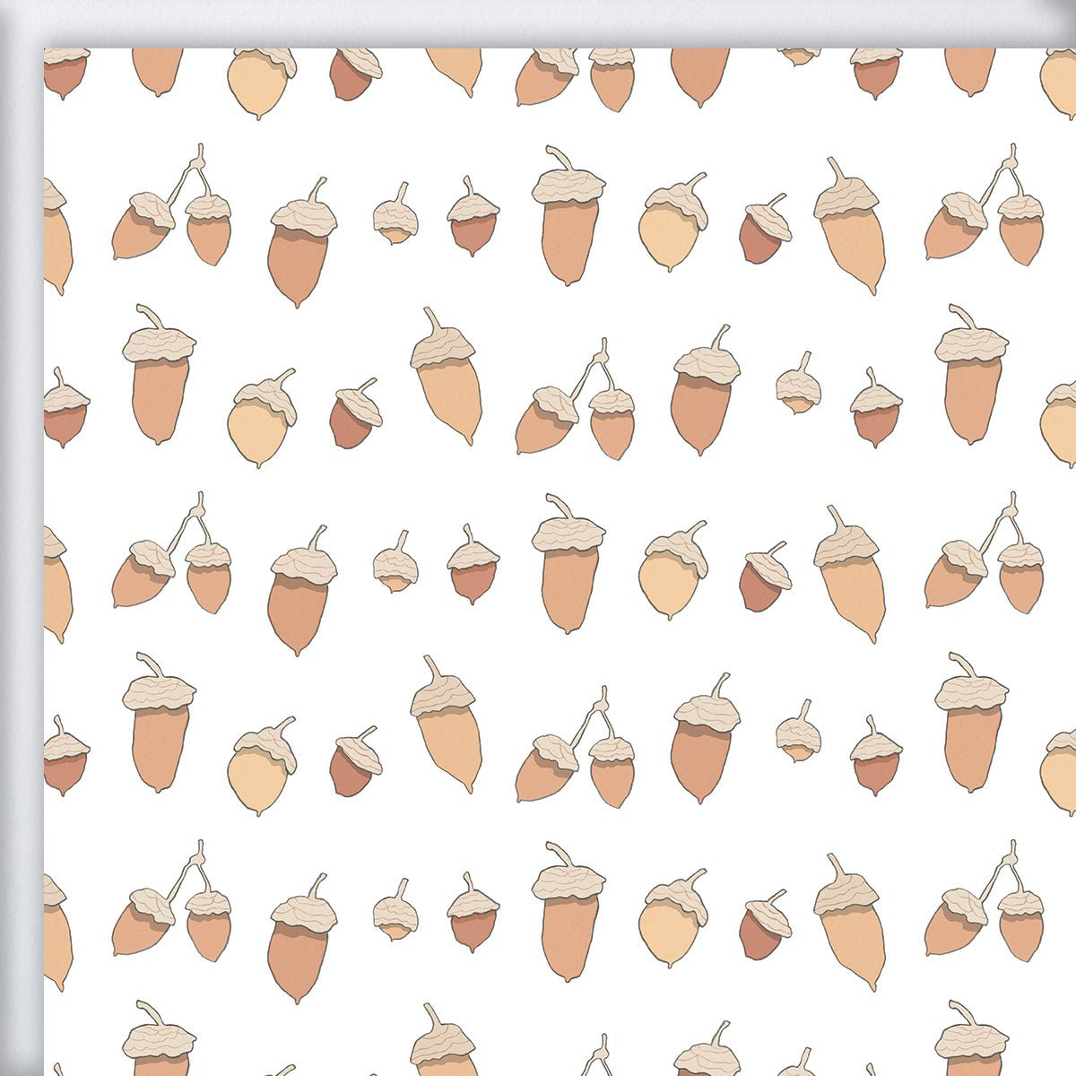 Acorn Gift Wrap by Sara Fitz