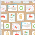 Holiday Stamps Gift Wrap by Sara Fitz