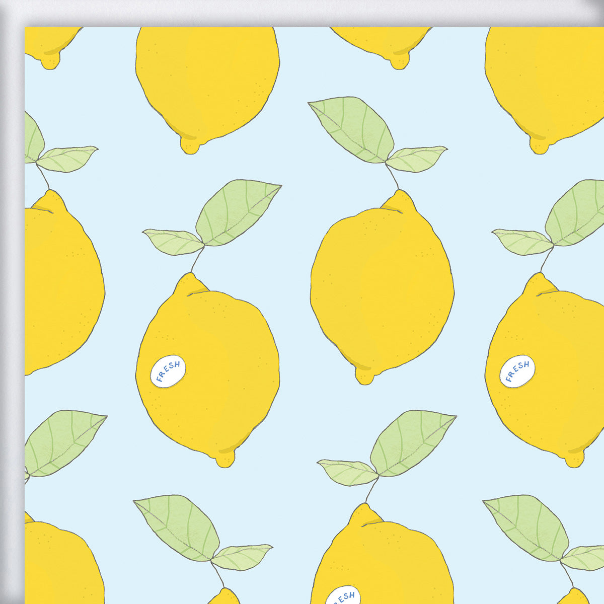 Lemon Gift Wrap by Sara Fitz