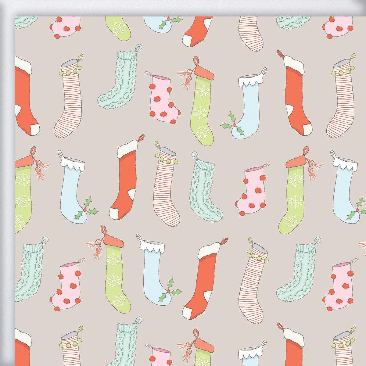 Stockings Gift Wrap by Sara Fitz