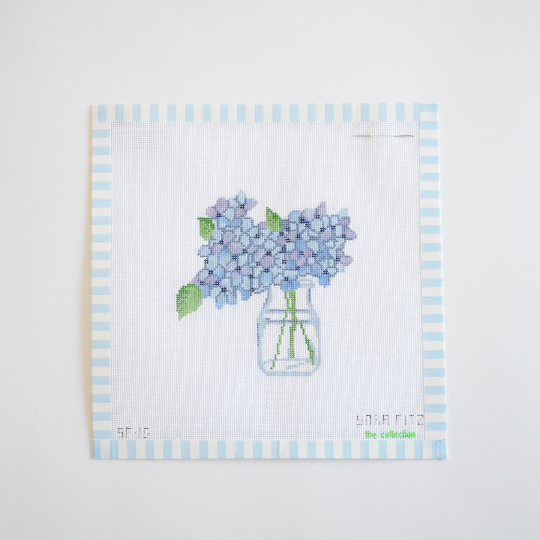 Hydrangea Needlepoint | Sara Fitz