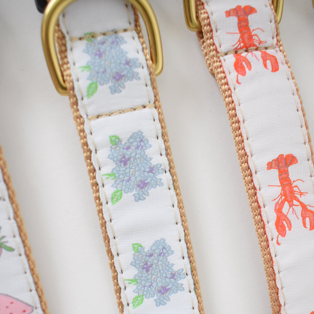 Dog Collar, Hydrangea by Sara Fitz