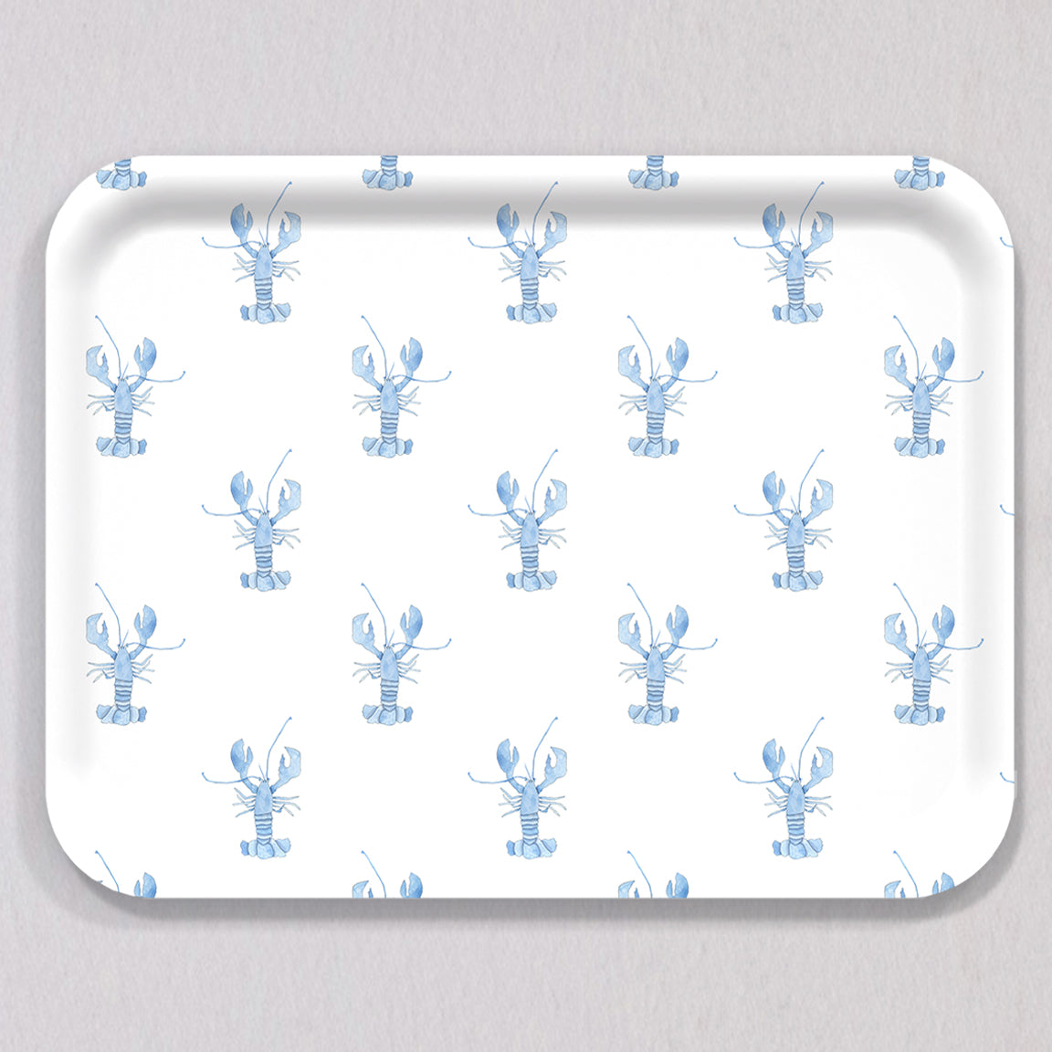 Large Blue Lobster Tray by Sara Fitz