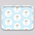 Large Happy Snowman Tray by Sara Fitz