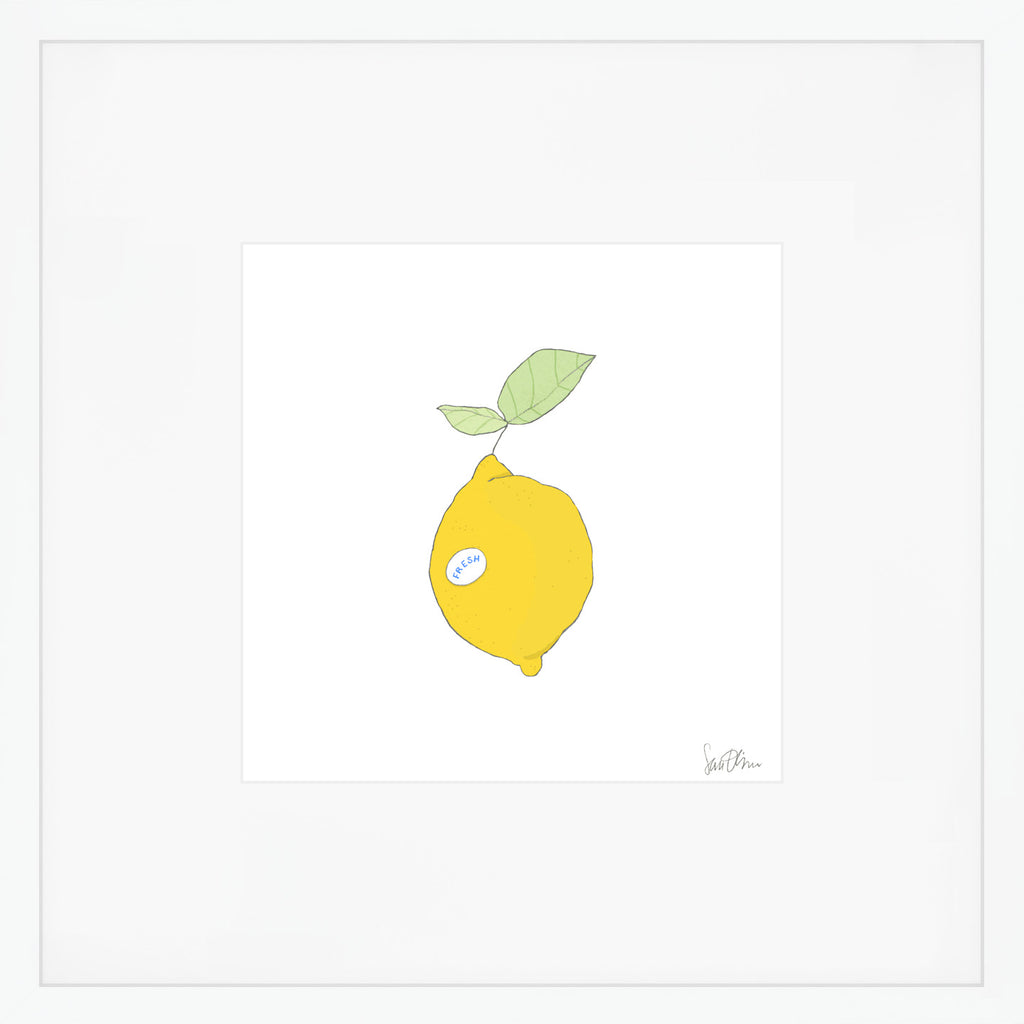 Lemon Art Print by Sara Fitz