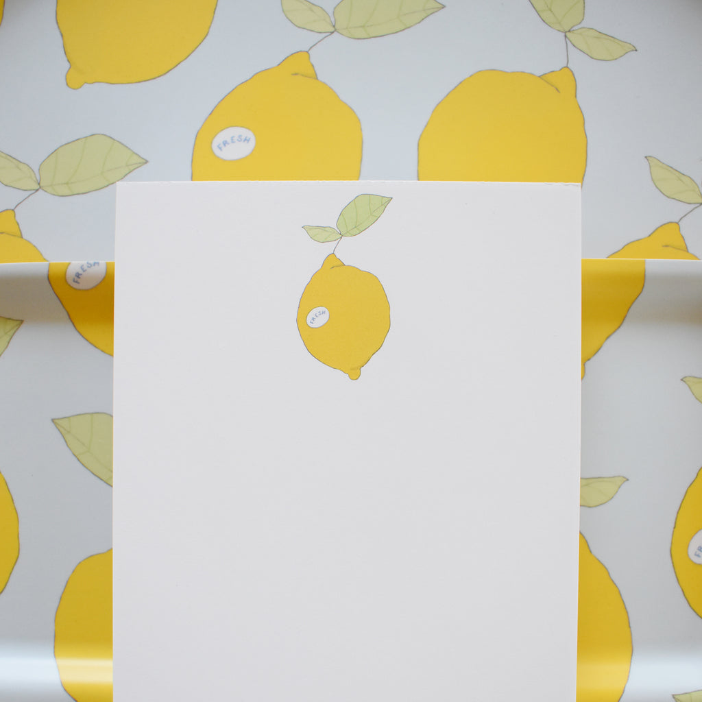 Lemon Notepad by Sara Fitz