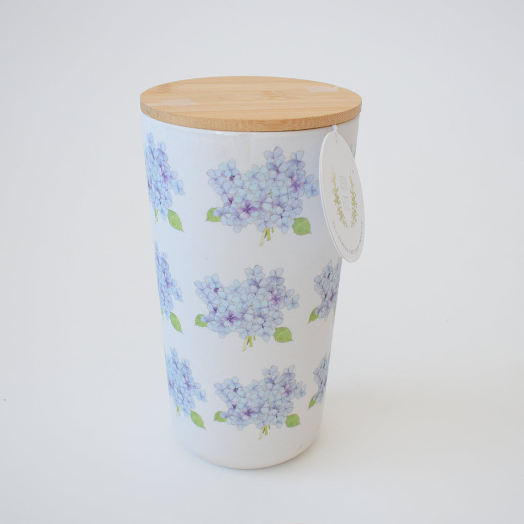 Large Hydrangea Bamboo Food Storage by Sara Fitz