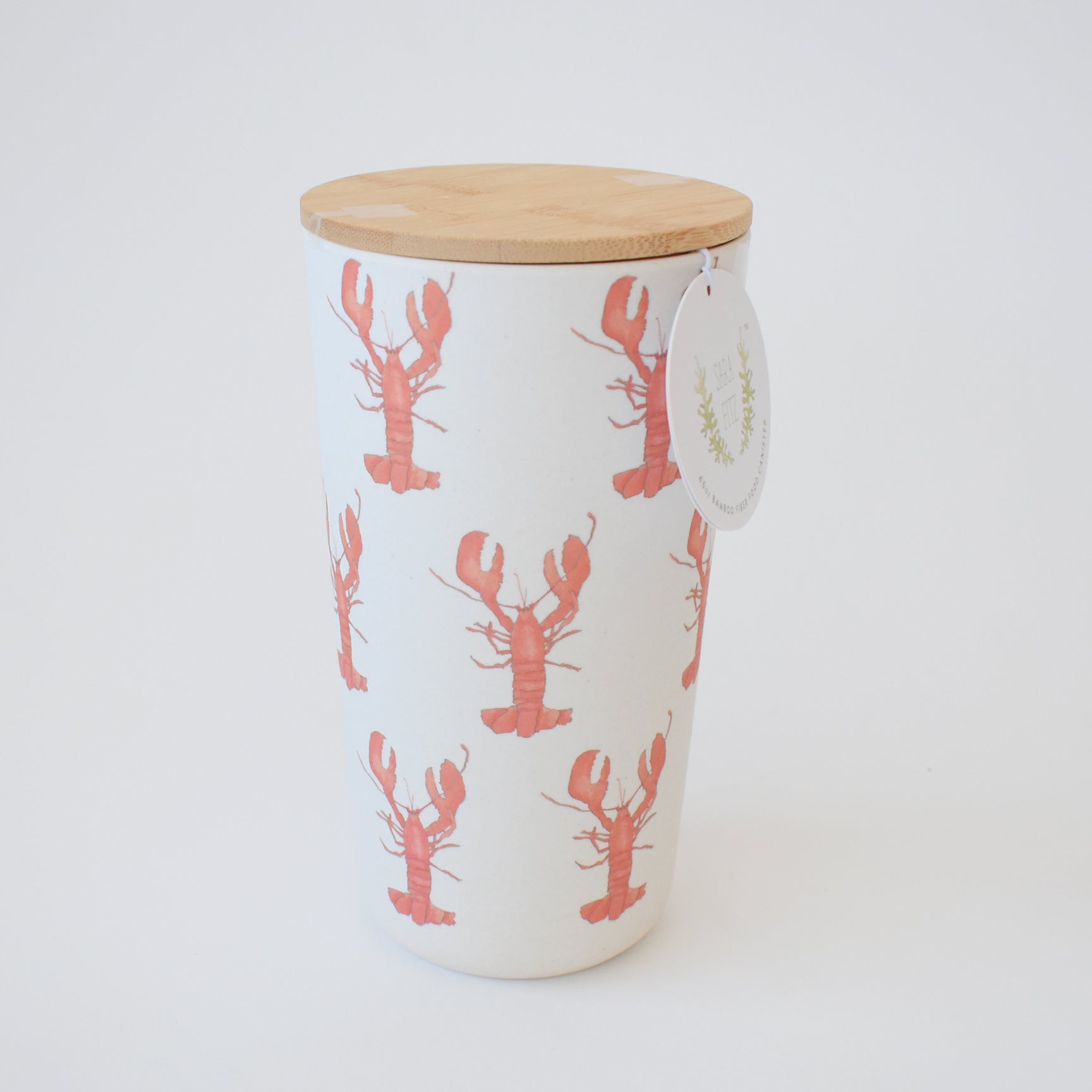 Large Lobster Bamboo Food Storage by Sara Fitz