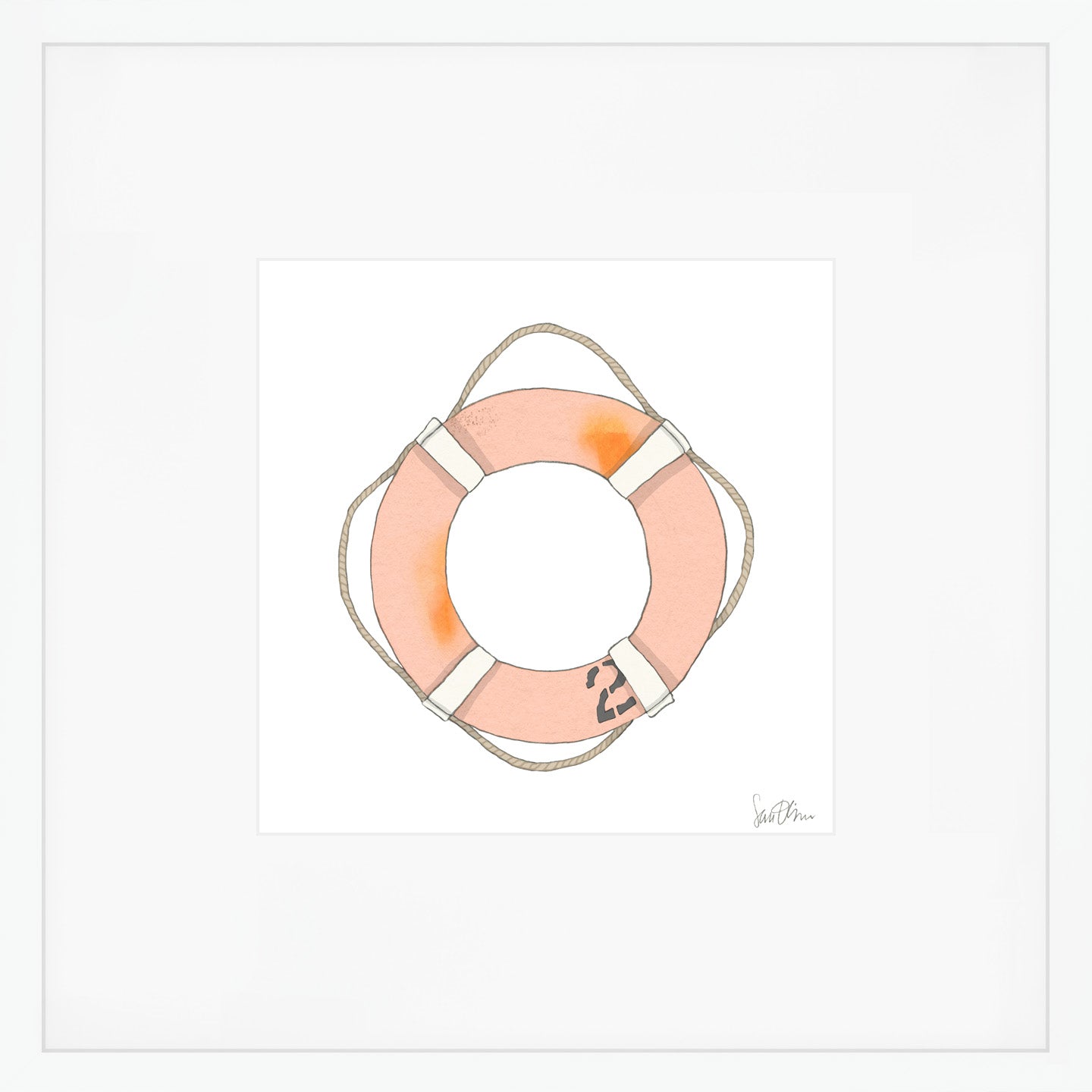 Life Ring Art Print by Sara Fitz