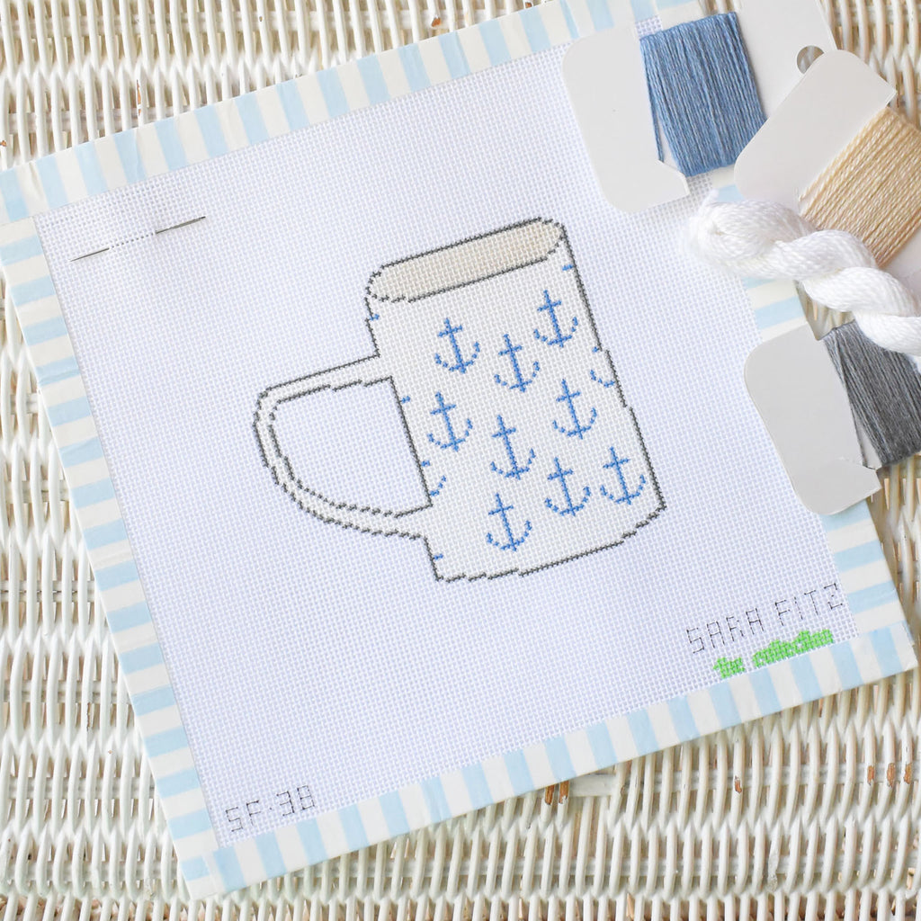 Anchor Mug Needlepoint