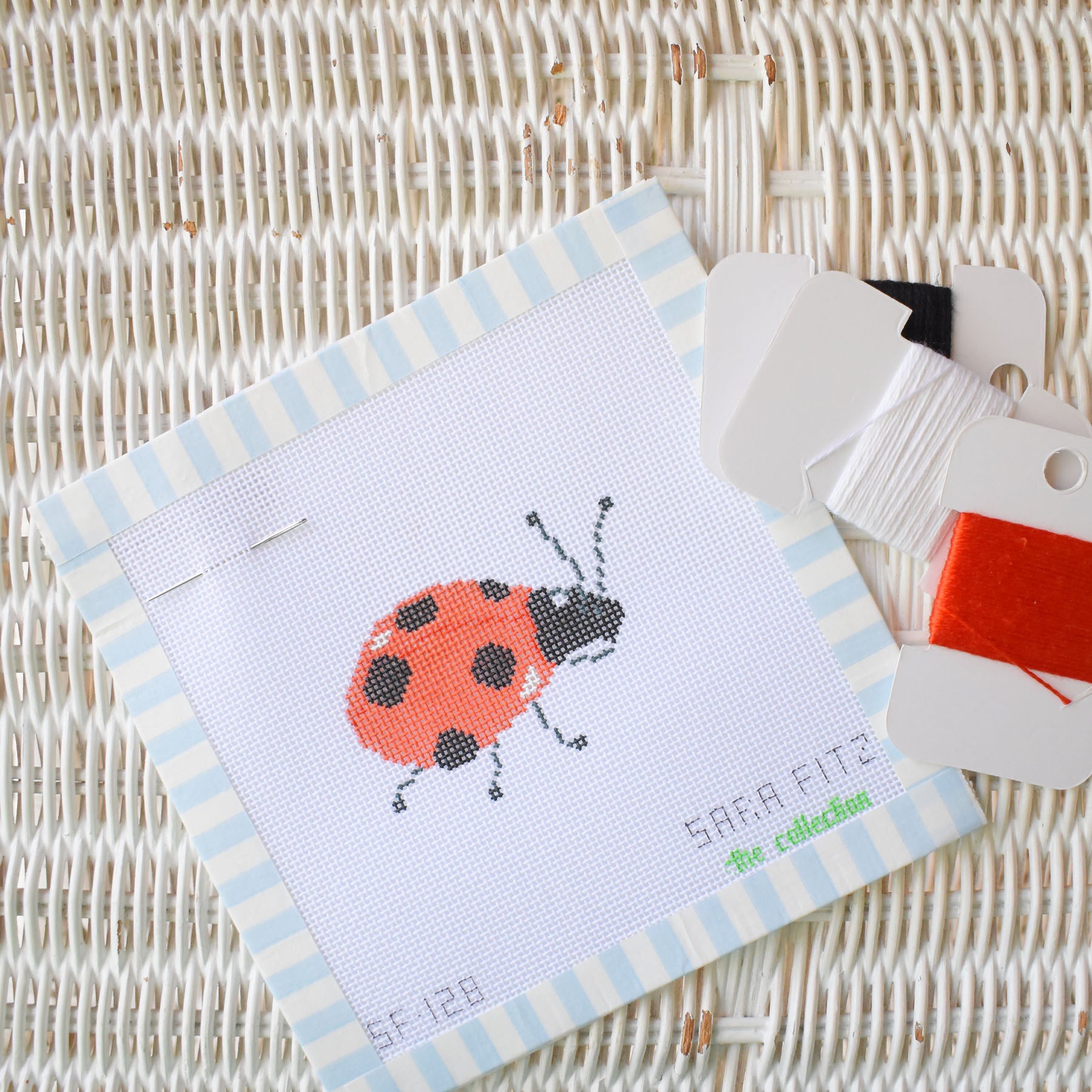 MINI Ladybug Needlepoint