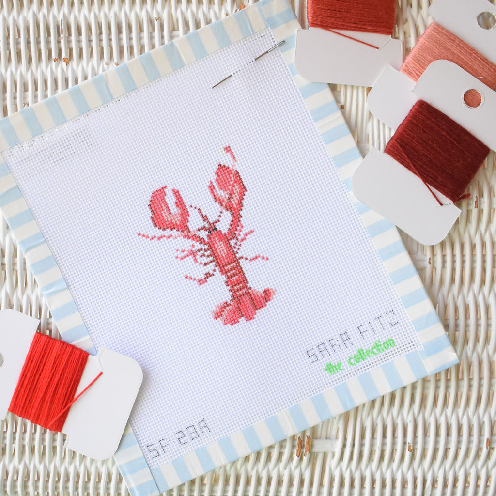 MINI Lobster Needlepoint