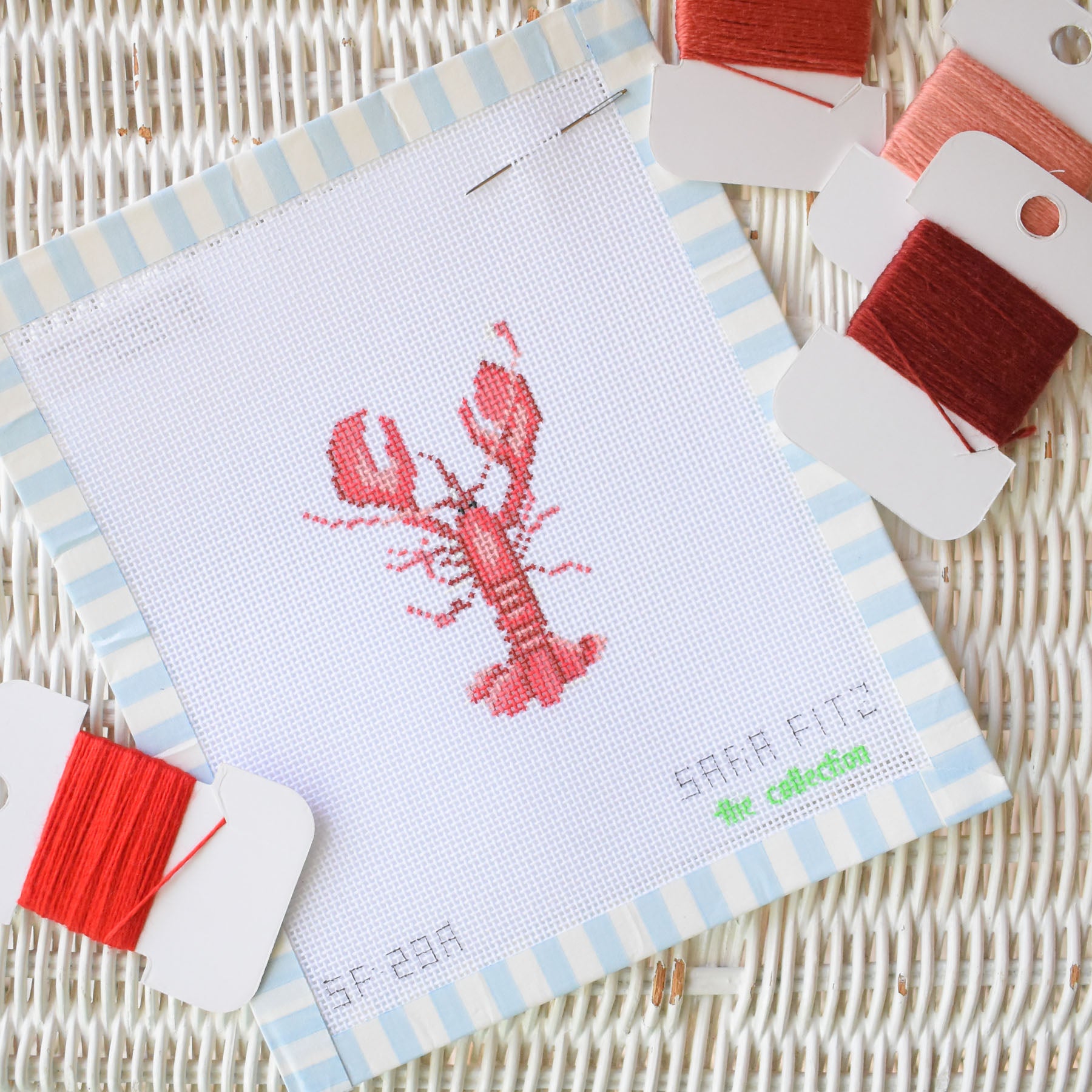 MINI Lobster Needlepoint