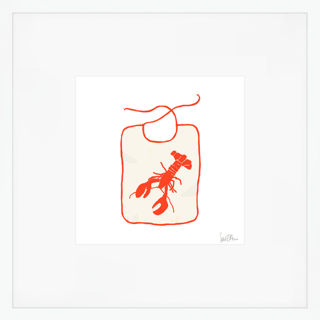 Lobster Bib Art Print