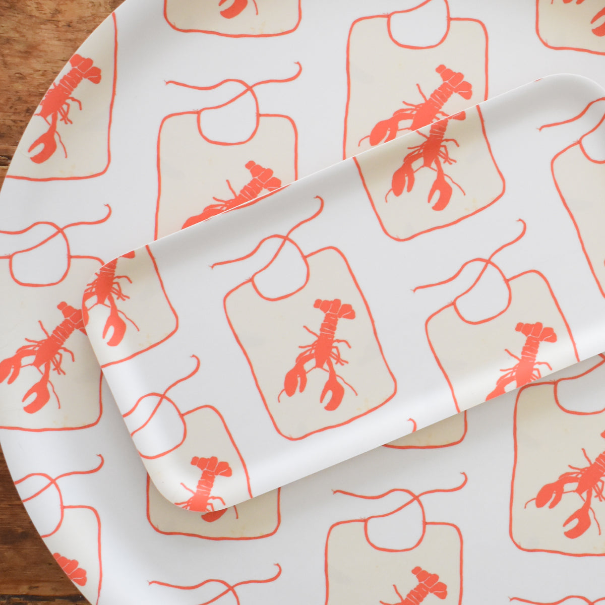 Small Lobster Bib Tray
