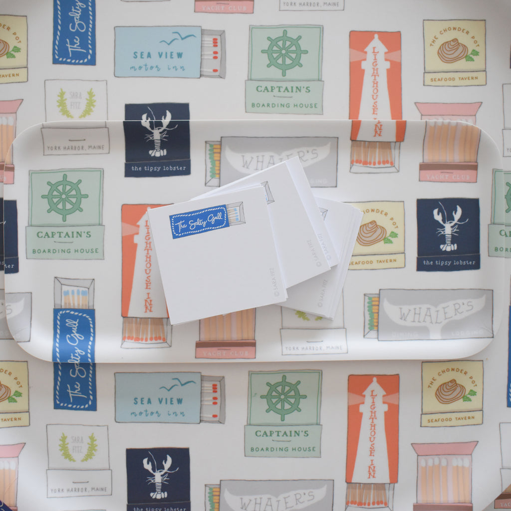 Small Coastal Matchbox Tray