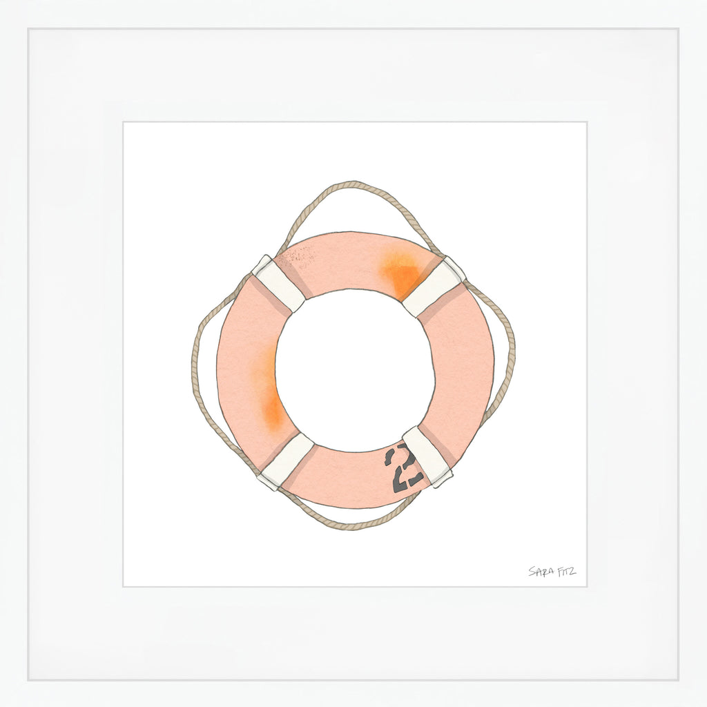 Life Ring Mega Art Print by Sara Fitz