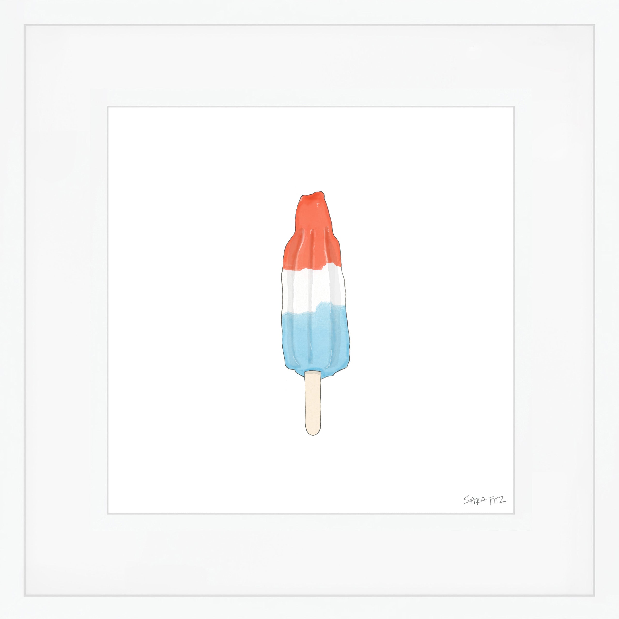 Popsicle Mega Art Print by Sara Fitz