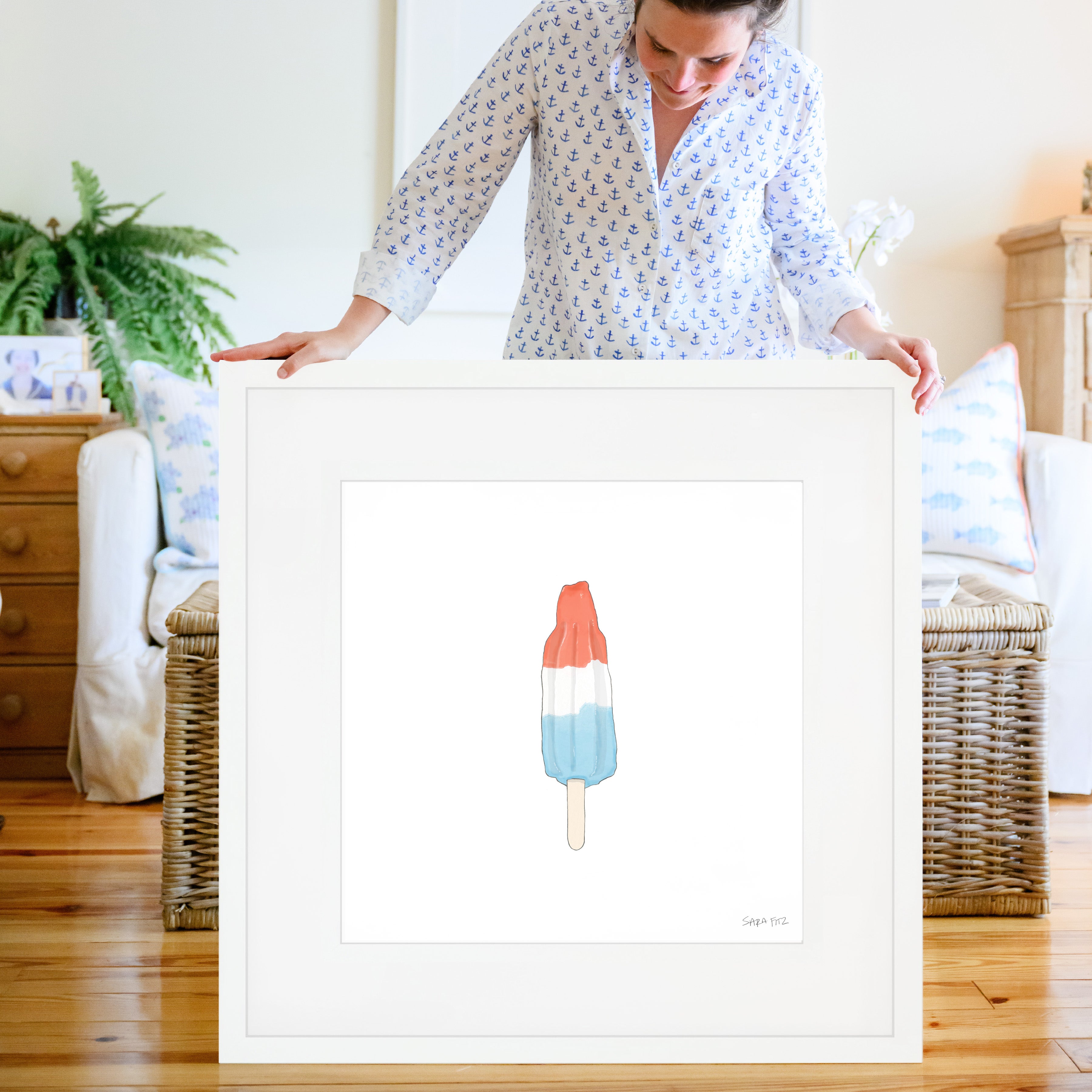 Popsicle Mega Art Print by Sara Fitz