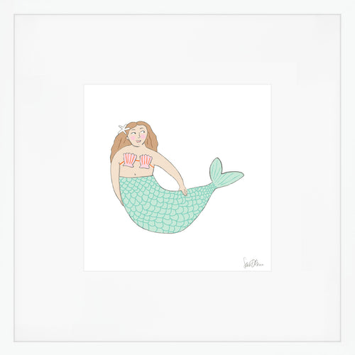 Mermaid Art Print by Sara Fitz
