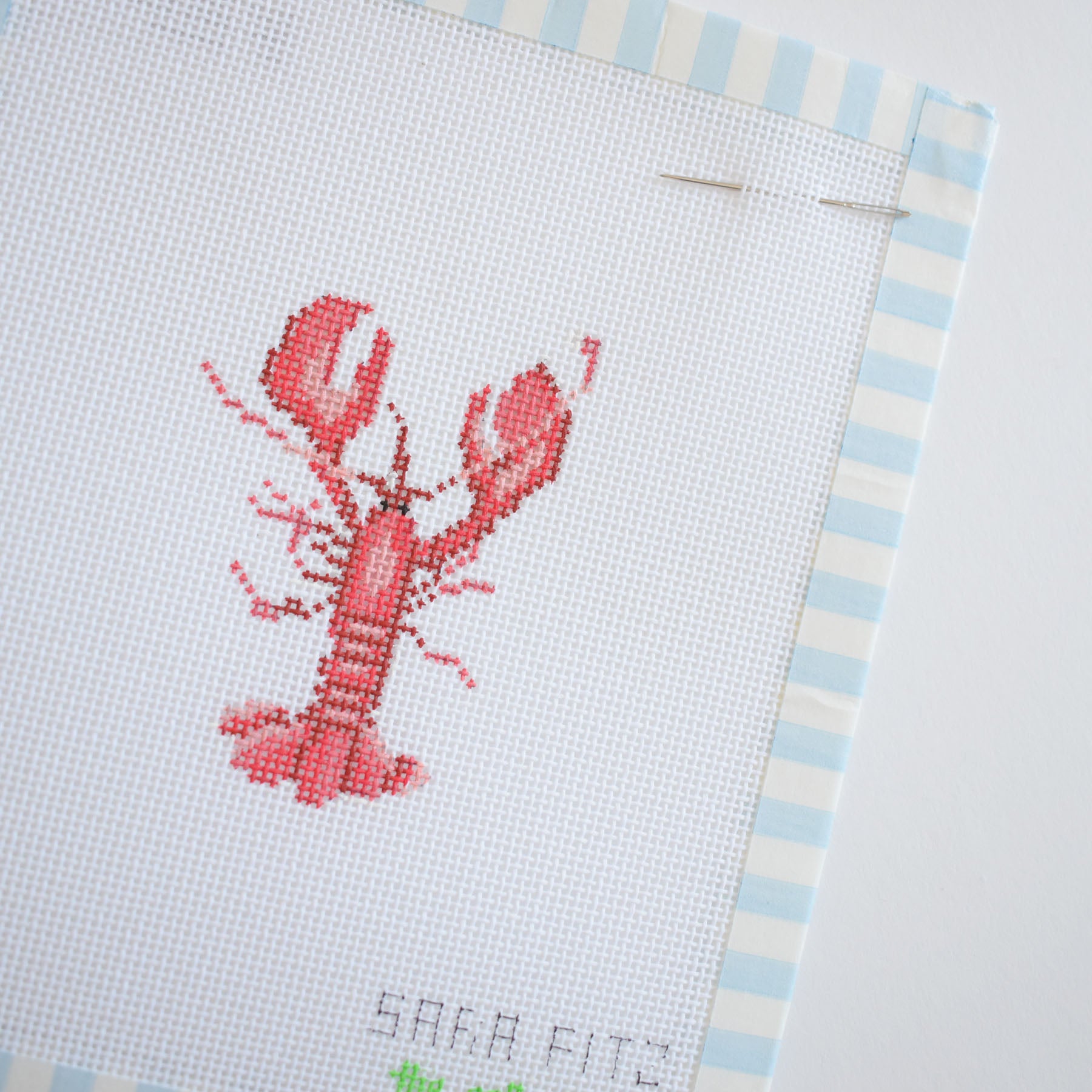 MINI Lobster Needlepoint
