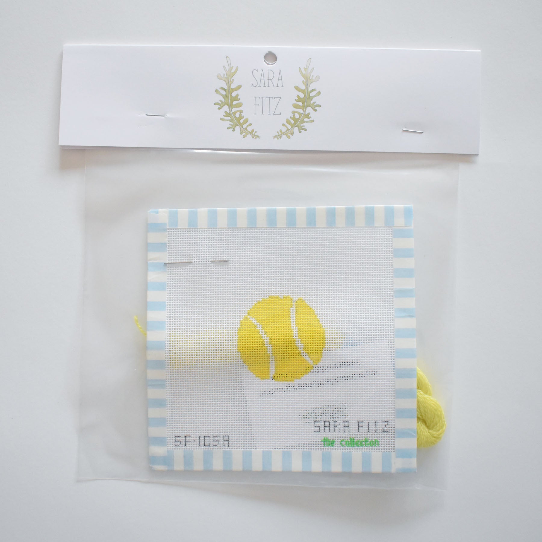 MINI Tennis Ball Needlepoint