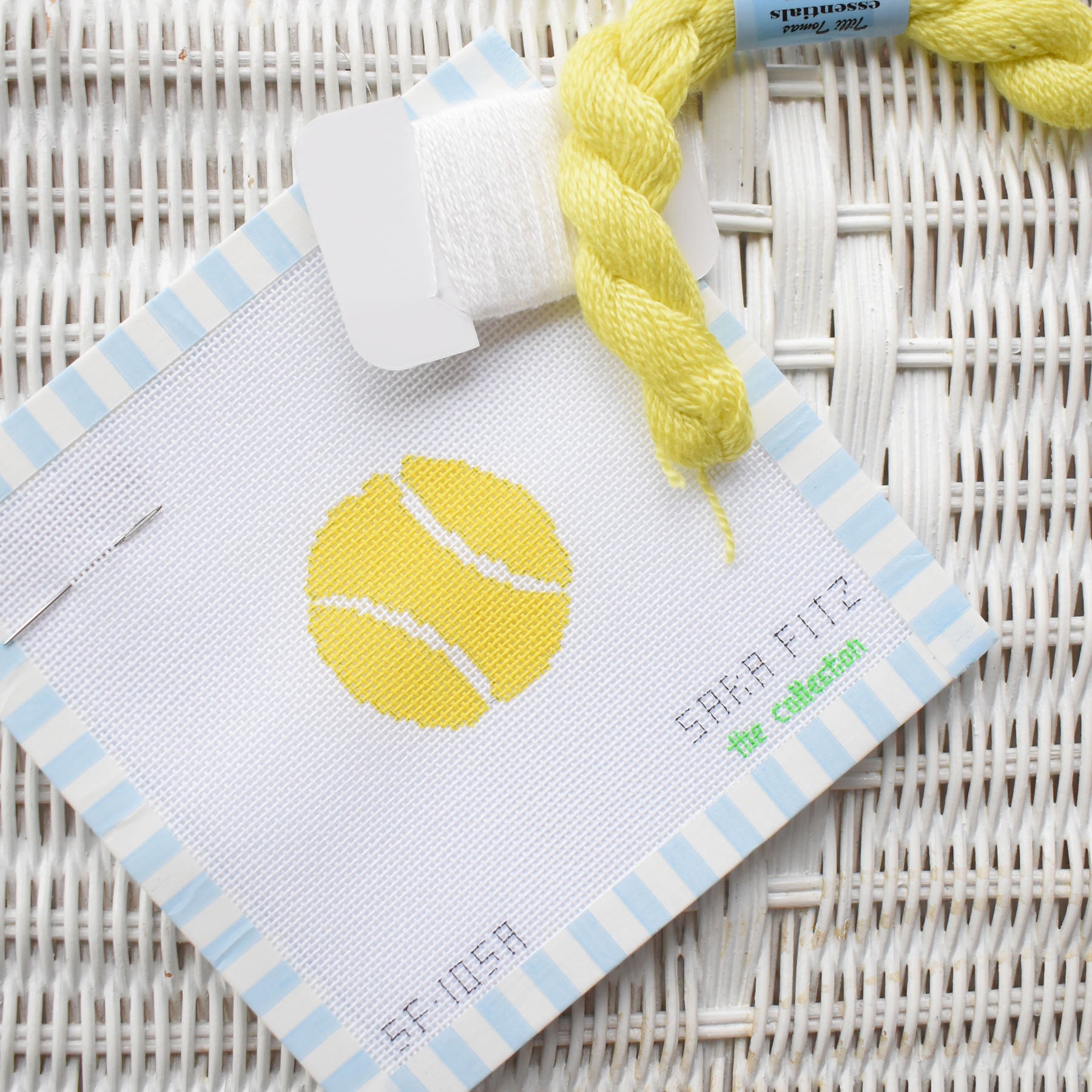 MINI Tennis Ball Needlepoint