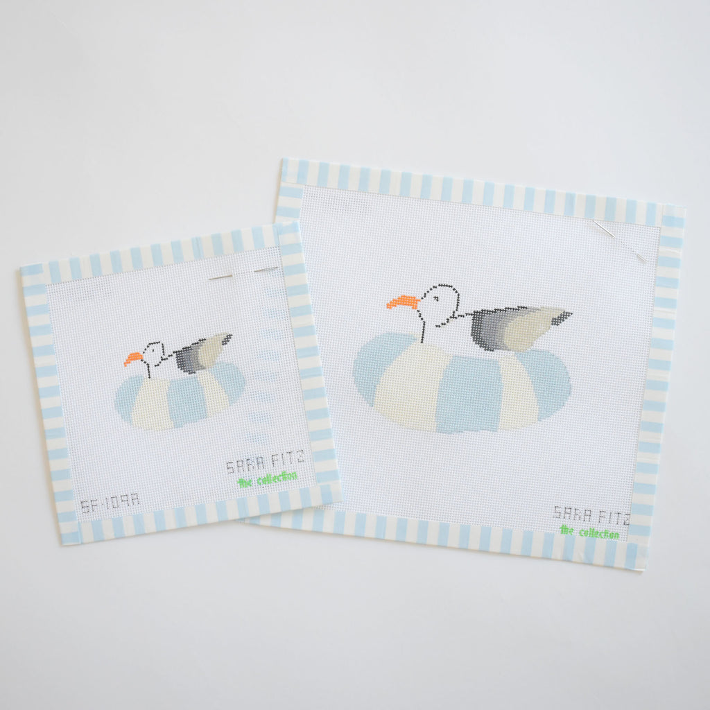 MINI Floating Gull Needlepoint