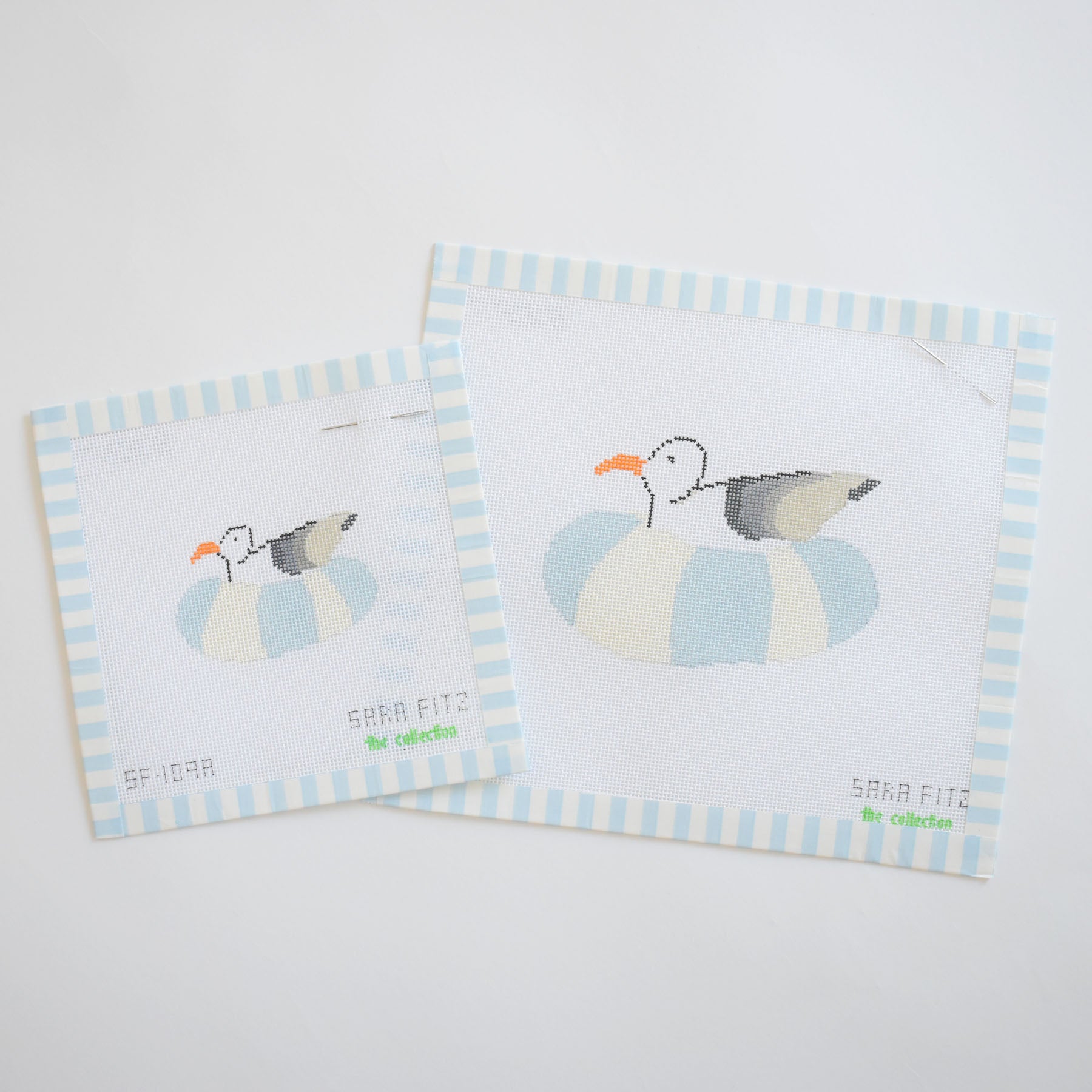 MINI Floating Gull Needlepoint