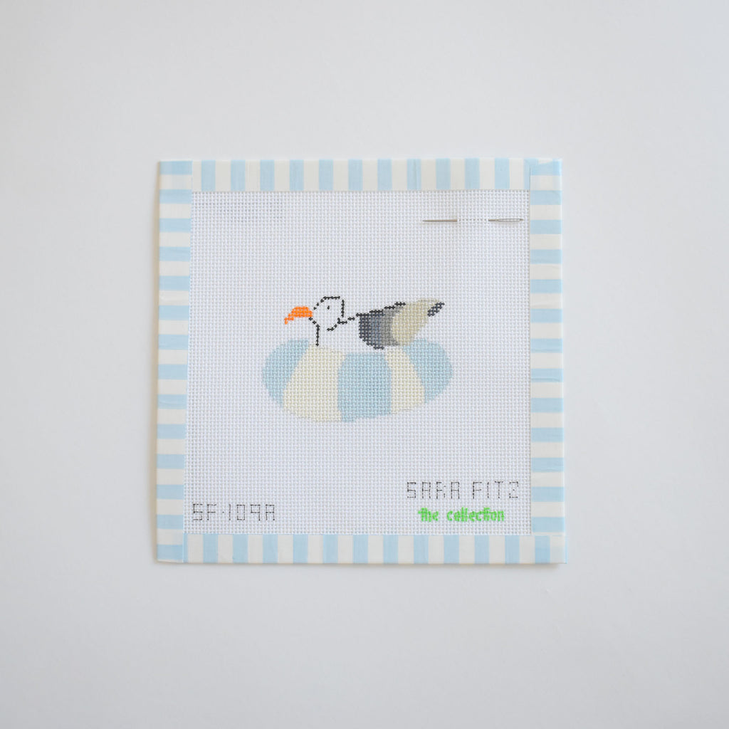 MINI Floating Gull Needlepoint