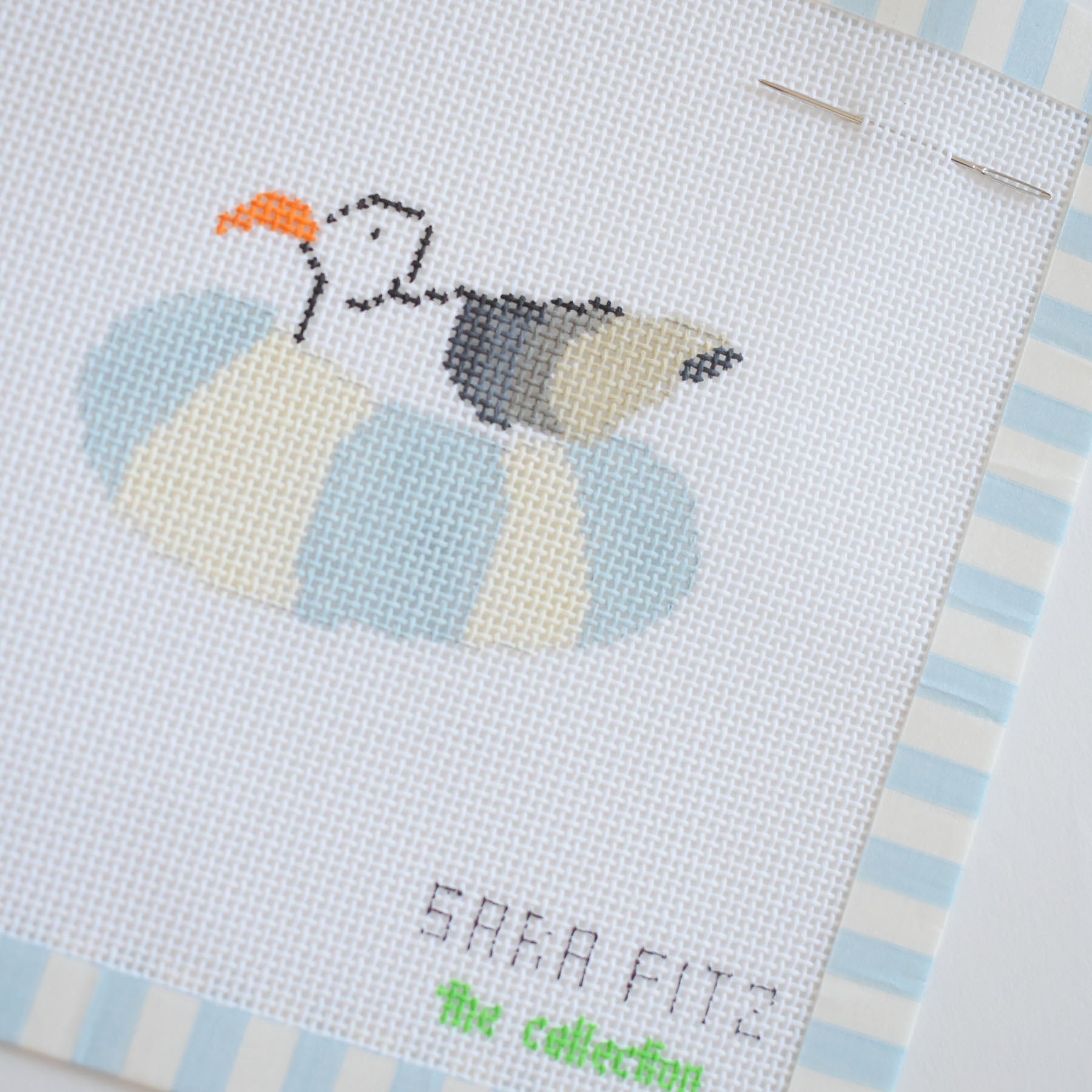 MINI Floating Gull Needlepoint