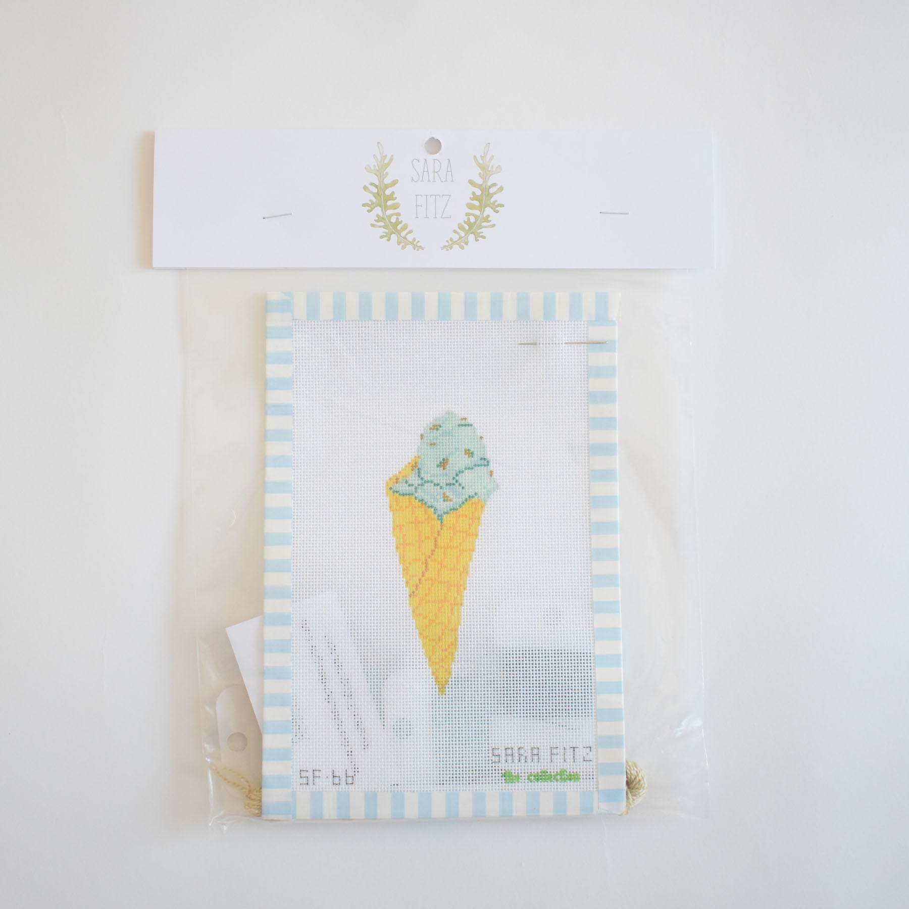 Mint Gelato Needlepoint