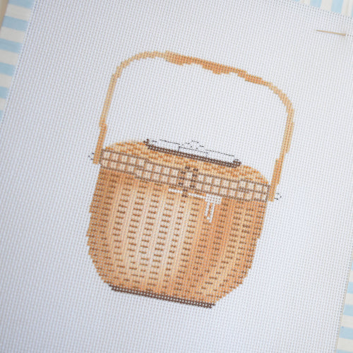 Nantucket Basket Needlepoint Needlepoint Sara Fitz 