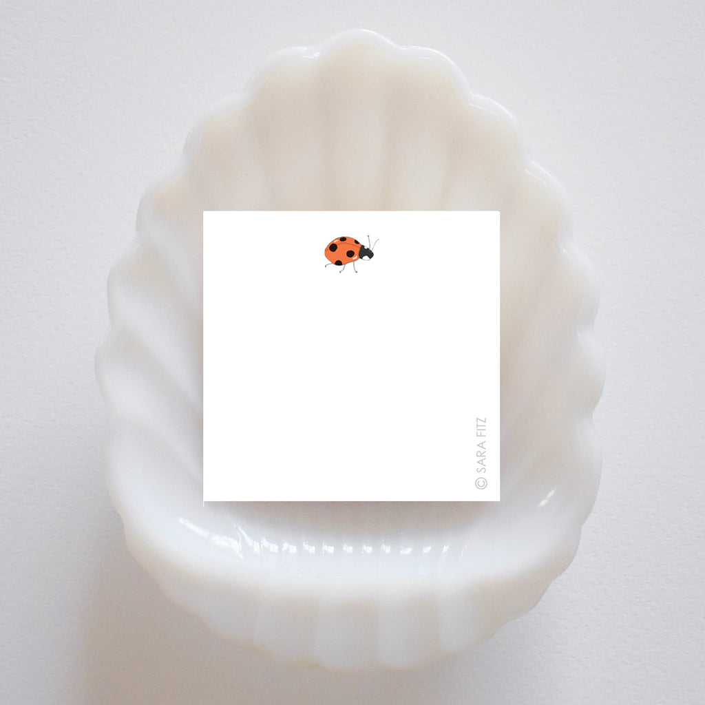 Ladybug Notelet by Sara Fitz