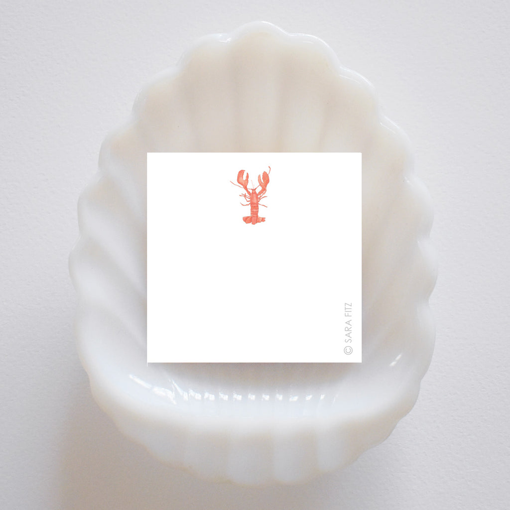 Lobster Notelet by Sara Fitz