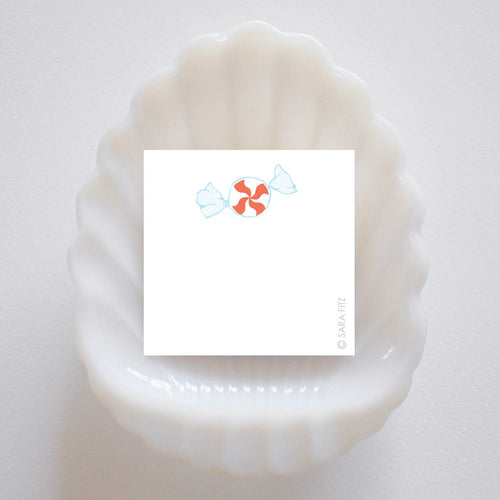 Peppermint Candy Notelet by Sara Fitz