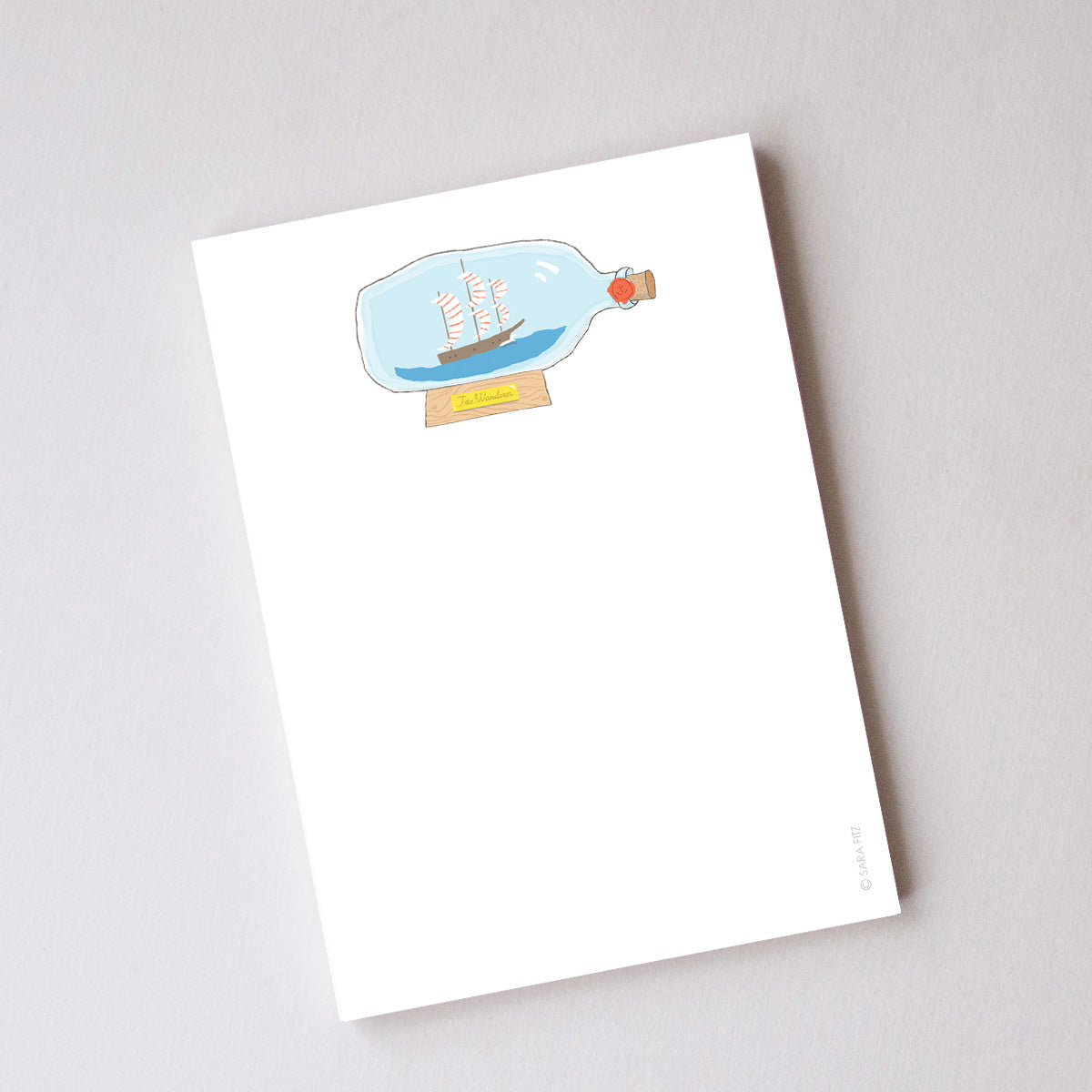 Boat in a Bottle Notepad