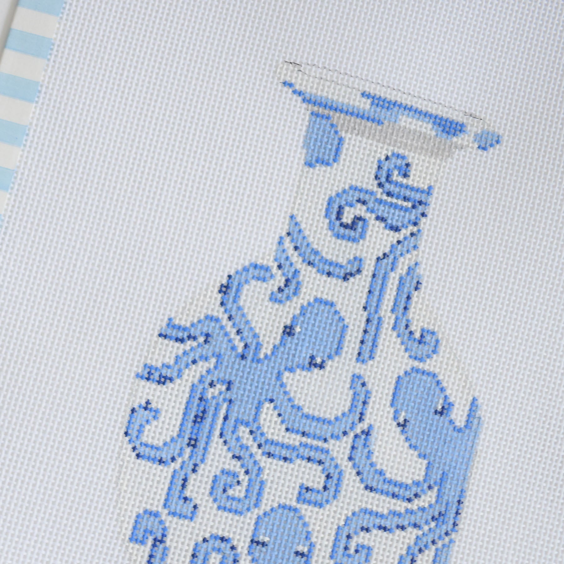 Ginger Jar Octopus Needlepoint by Sara Fitz