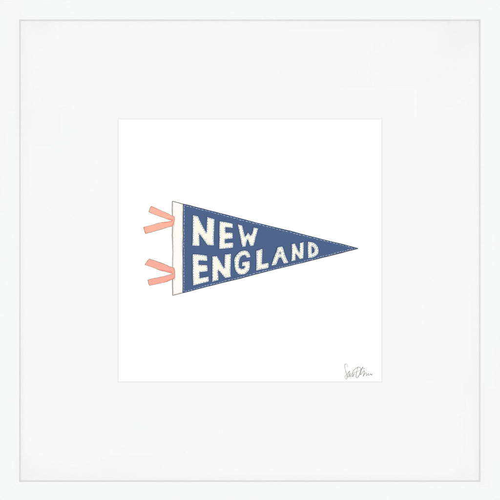 New England Pennant Art Print by Sara Fitz
