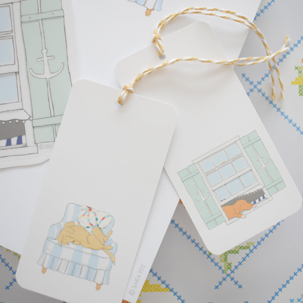 Pup in a Window Tags