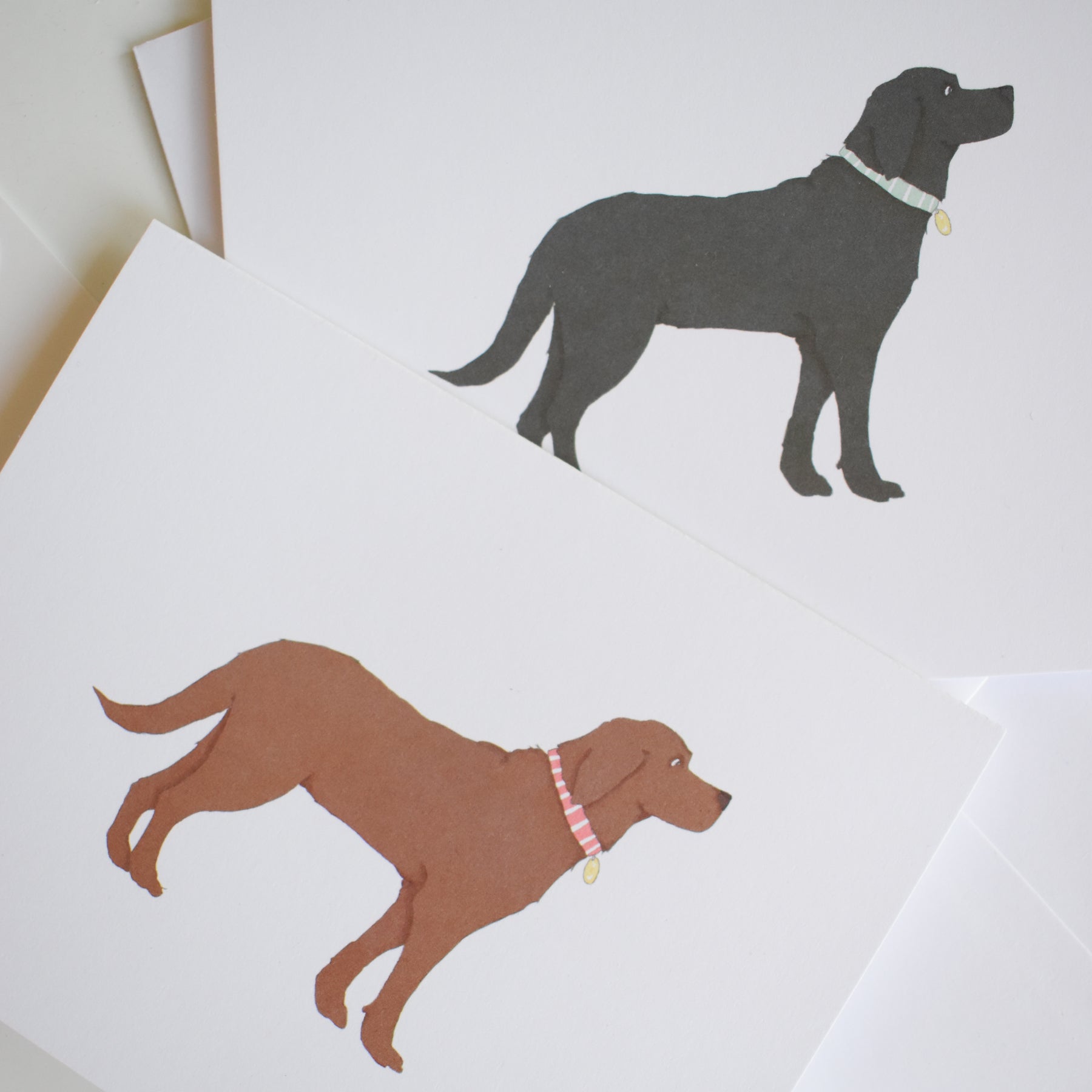 Chocolate Pup Note Card by Sara Fitz