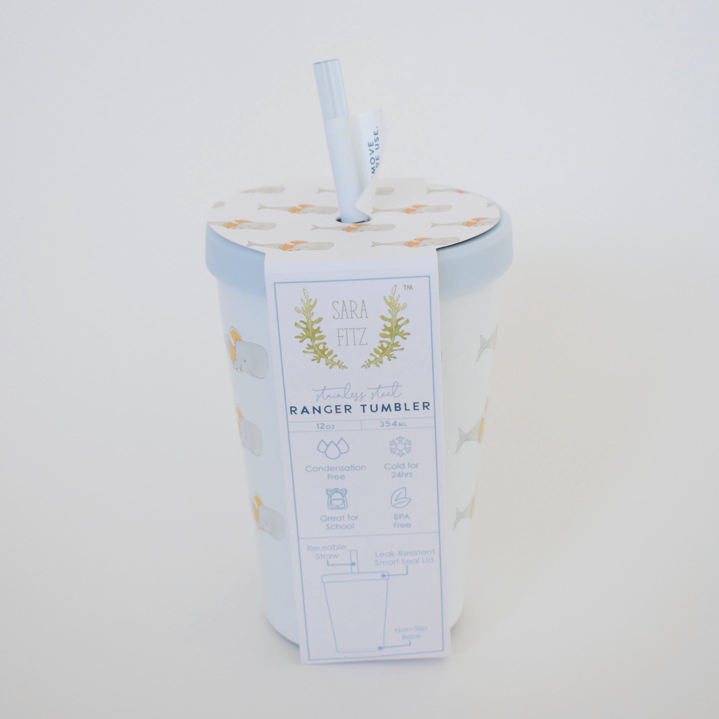 Whale Ranger Tumbler by Sara Fitz