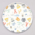 Sara Fitz Classics Tray, Round by Sara Fitz