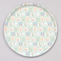 Coastal Stamps Tray, Round by Sara Fitz