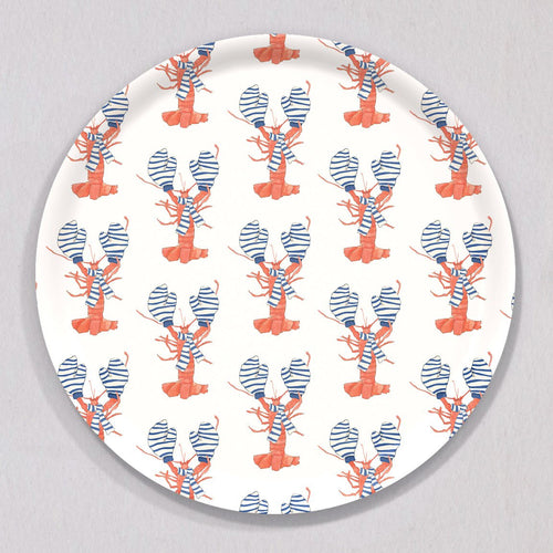 Large Cozy Lobster Tray, Round by Sara Fitz
