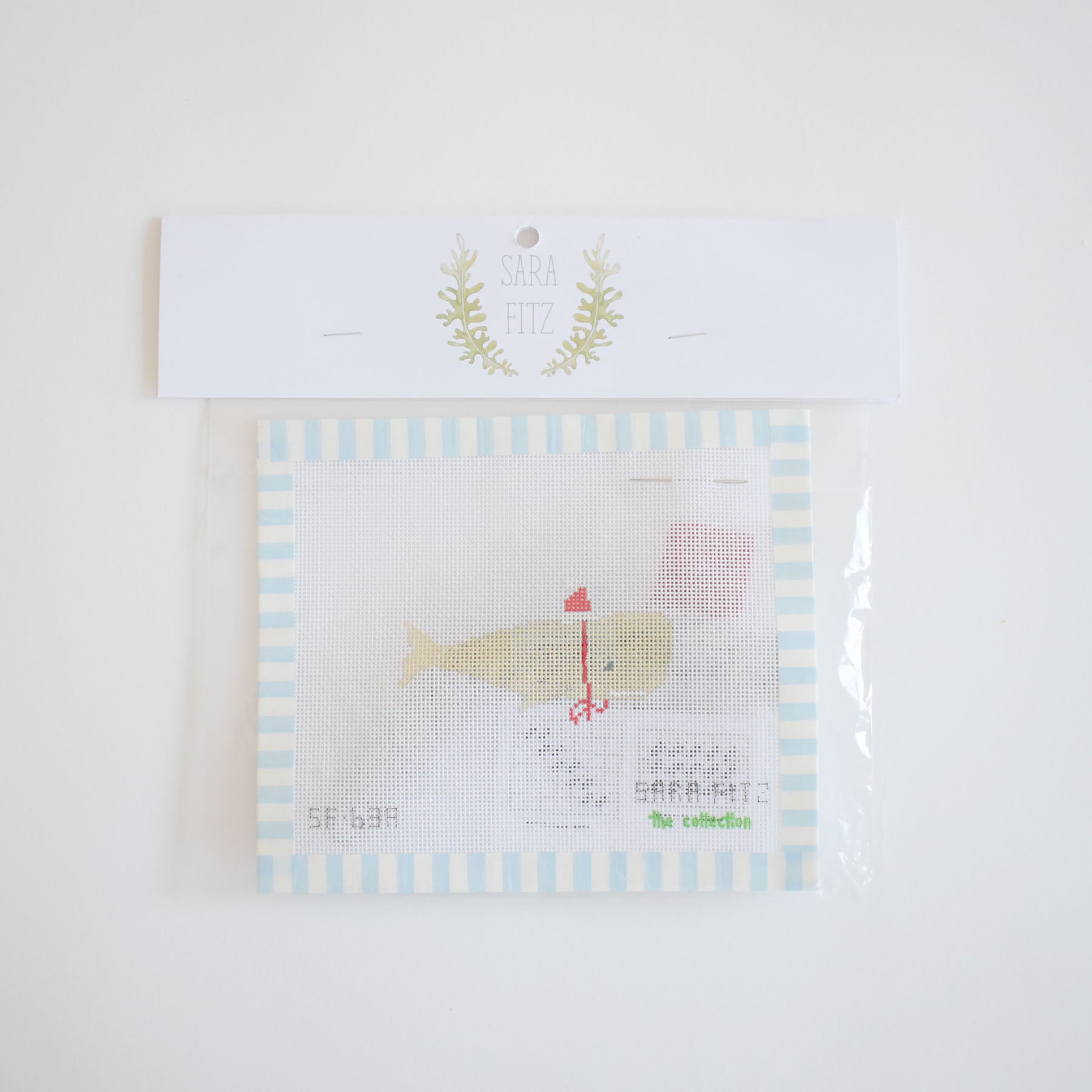 MINI Santa Whale Needlepoint