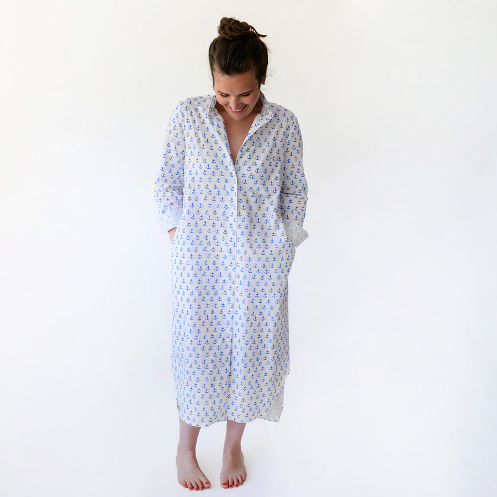 Classic Shirt Dress, Anchor by Sara Fitz