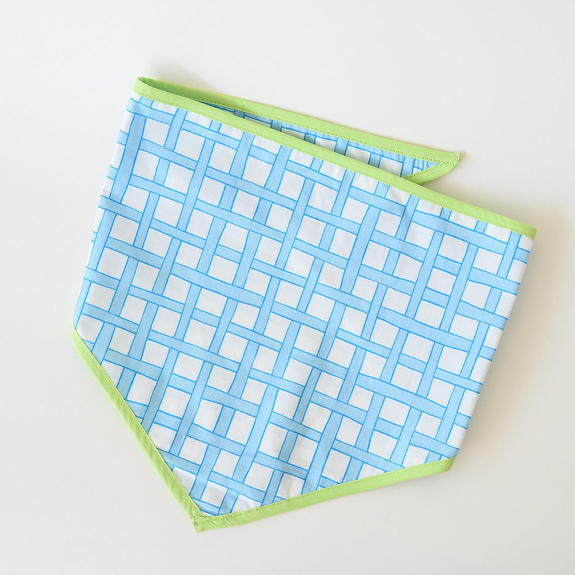 Dog Bandana, Blue Weave by Sara Fitz